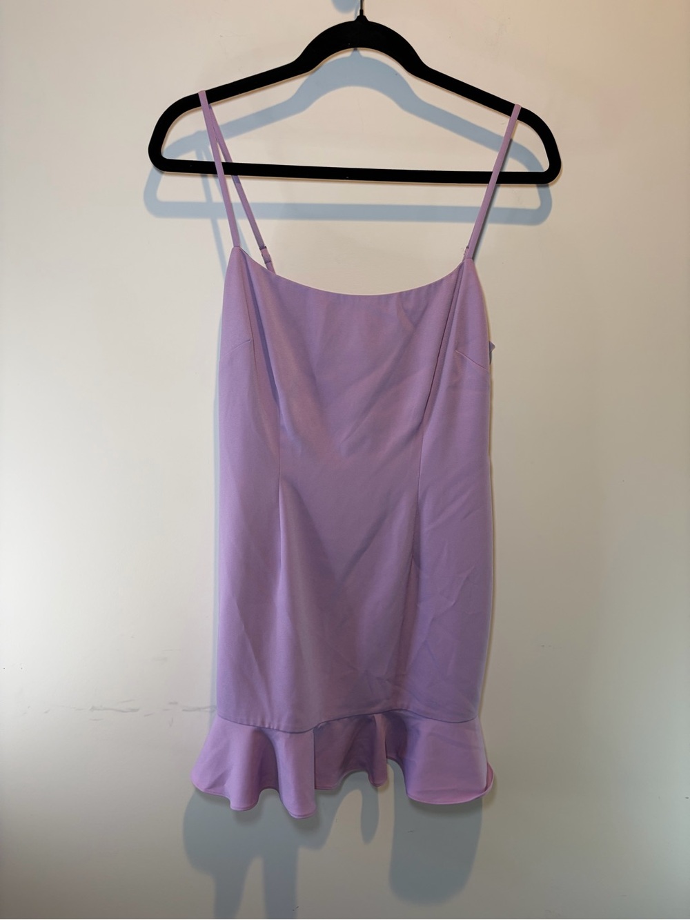 Lovers + Friends Lilac Ruffle-Hem Dress